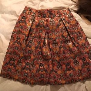Anthropologie floral skirt